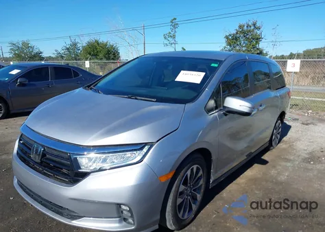 2021 Honda Odyssey Ex-L z USA, uszkodzony, nr VIN 5FNRL6H7XMB005278